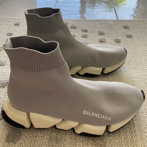 Balenciaga Light Gray sock Sneakers - Picture 1 of 7